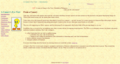 Desktop Screenshot of canarys-eye-view.org